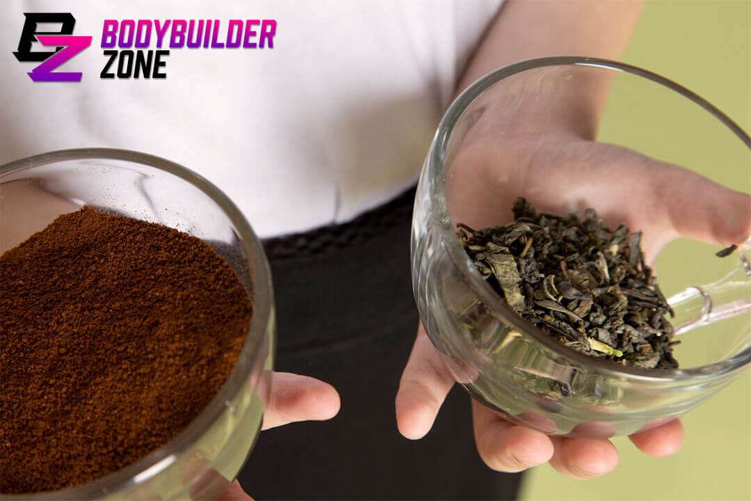 Green tea extract and caffeine